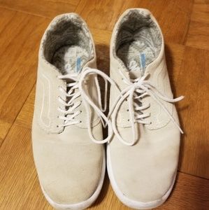 Vans tan suede shoes